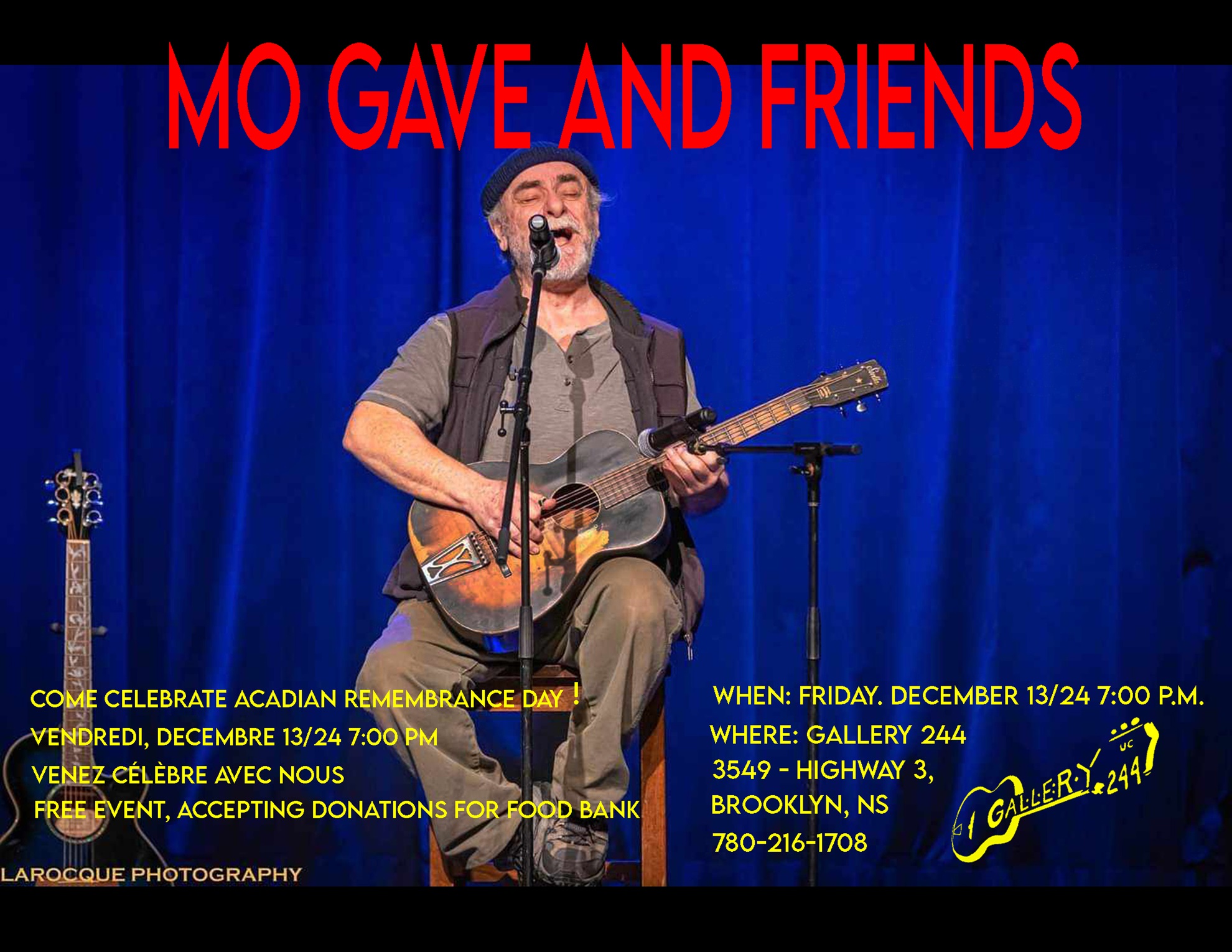 Acadian Day concert with Mo Gave