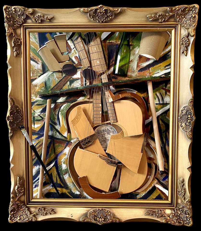 Disruption 2023 Mixed Media 29”X25”X4”